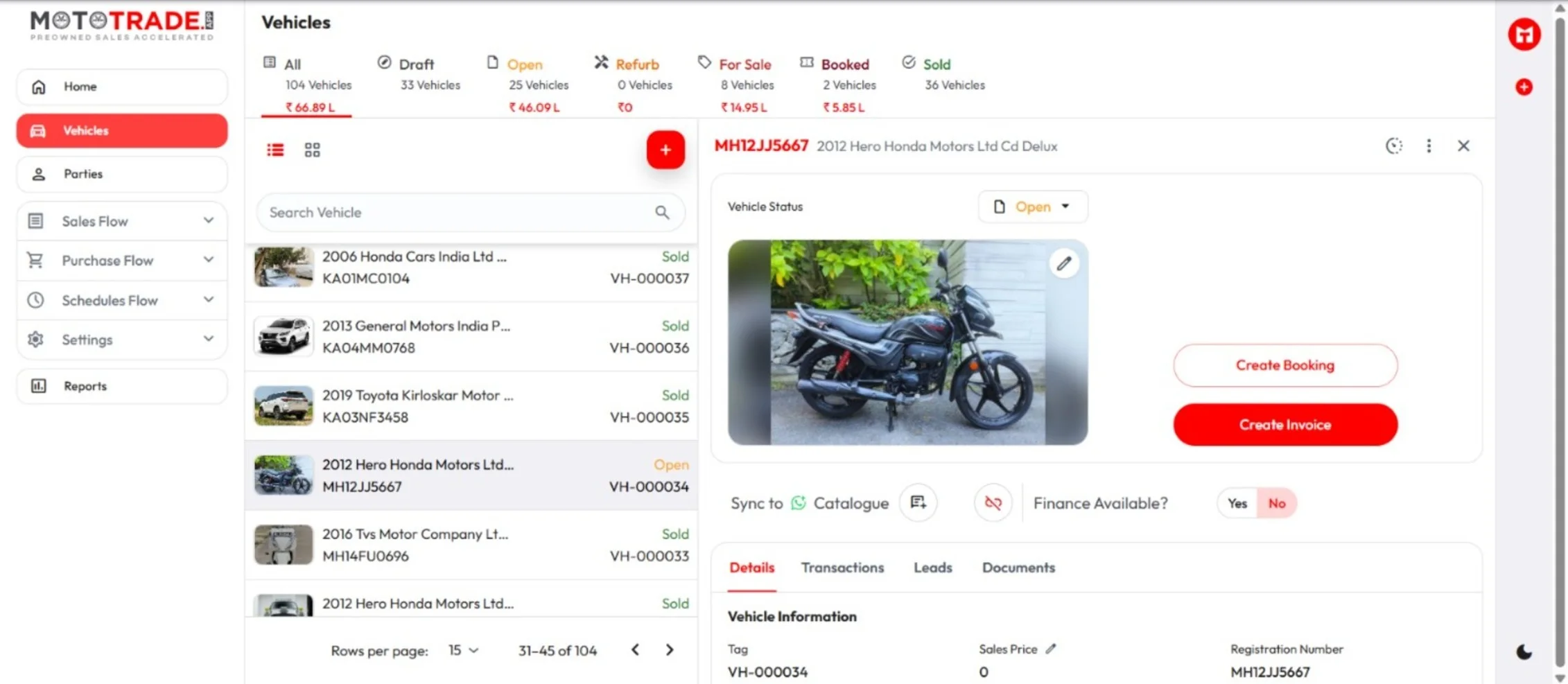 Bike Dealership Management software